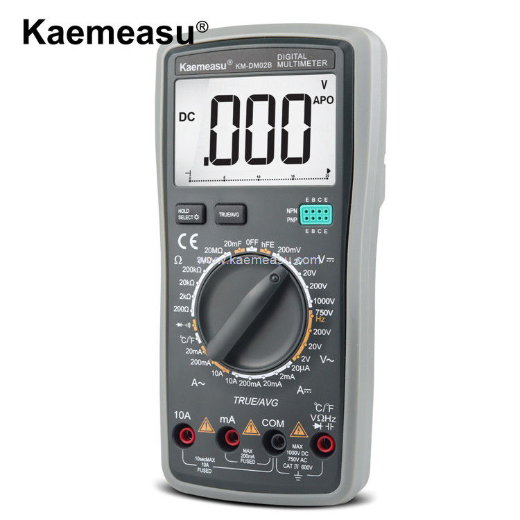 Kaemeasu 02B OEM ODM इलेक्ट्रिक मल्टीमीटर True RMS वर्तमान प्रतिरोध क्षमता वोल्टेज मीटर परीक्षक