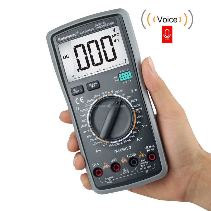 गर्म बिक्री Autoranging Multitester DC/AC NCV T-rms इलेक्ट्रिक स्मार्ट के साथ True RMS डिजिटल मल्टीमीटर