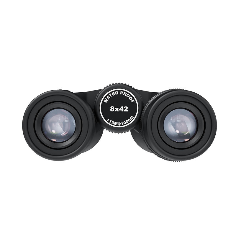 E 8x42 HD BAK4 प्रिज्म दूरबीन मछली पकड़ने, चढ़ाई, दर्शनीय स्थलों की यात्रा, यात्रा और लंबी पैदल यात्रा के लिए कॉम्पैक्ट दूरबीन